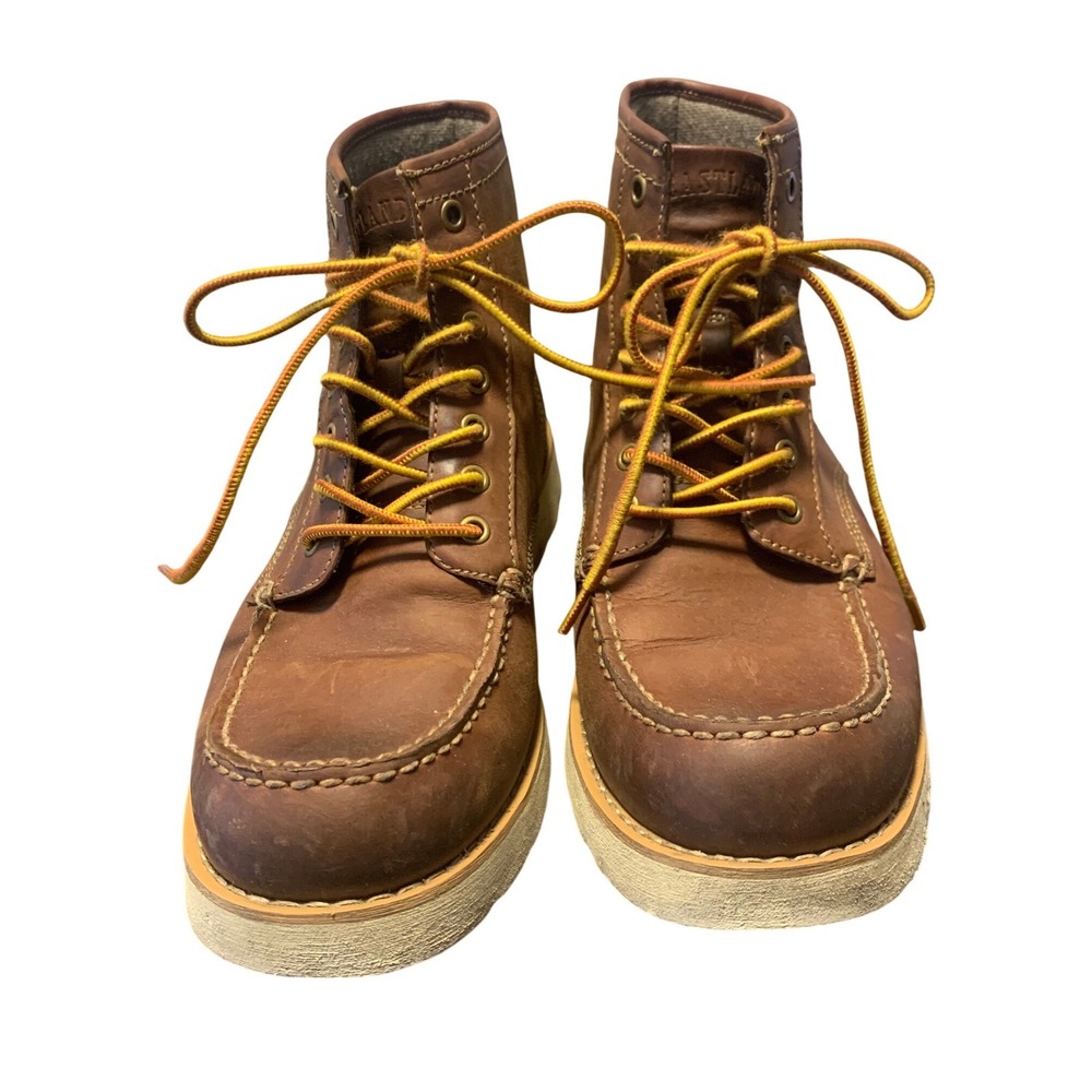 Eastland Lumber Up Mens Brown Leather Moc Toe Work Boots 10D